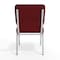 Flash Furniture Burgundy Fabric Church Chair, PK4 4-XU-CH-60096-BY-SILV-GG - alternate 5