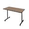 Regency Kobe T-Base Training Seminar Table, 48 in W, 24 in L, Noble Oak MKTRCT4824NO - alternate 1
