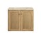 James Martin Vanities Laurent 30" Single Vanity, Light Natural Oak, w/ 3 CM Tajnar Eclos Top 545-V30-LNO-3TJR - alternate 6
