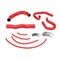 Hps Performance High Temp Reinforced Silicone Radiator and Heater Coolant Hose Kit, Red,  57-1324-RED - alternate 1