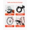 Vevor 24-Inch Cruiser Bike 7-Speed Light Blue Beach Cruiser Bike with Basket SCB721-B - alternate 5