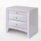 Homeroots Elegant White 3 Drawer Nightstand 285871 - alternate 4