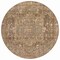 Homeroots 8' Fern Green Round Medallion Washable Indoor Outdoor Area Rug 608024 - alternate 5