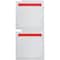 Brady Color Polyester Laboratory Labels 1 in H x 1 in W Red, White 3000/RL THT-179-494-RD - alternate 3