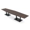 Skutchi Designs Hexagon Conference Table With Power, 48 in W, 168 in L, Brown HAR-HEX.IR-48X168-DOU.BK-H3041-NA - alternate 1