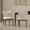 Manhattan Comfort Eloria Wood Chenille Side Chair in Cream - Set of 2 DC1622-1 - alternate 1