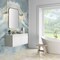 James Martin Vanities 47.3'' Single Vanity, Glossy White, Champagne Brass Base w/ Glossy White Composite Stone Top 805-V47.3-GW-CB-GW - alternate 6