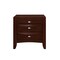 Homeroots 25" Merlot Wood Three Drawer Nightstand 384023 - alternate 2