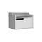 Homeroots 13" White Wood One Drawer Floating Nightstand 546200 - alternate 5