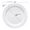 Smarty Had A Party 10" White Vintage Round Disposable Plastic Dinner Plates (120 Plates), 120PK 860WH-CASE - alternate 5