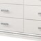 Homeroots 63" White Solid and Manufactured Wood Six Drawer Double Dresser 490485 - alternate 4