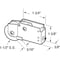 Prime-Line Prime-Line 1-1/2 in. D X 5/16 in. L Mill Plastic/Steel Mirror Door Bottom Roller 1 pk N 6576 - alternate 2