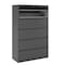 Hirsh 42" W 5 Drawer Lateral File Cabinet, Charcoal, A4/Legal/Letter 17651 - alternate 5
