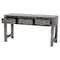 Bali & Pari Elara Coastal Black and White Mother of Pearl Capiz Shell 3-Drawer Console Table 252-13984-ZORO - alternate 4