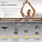 Nuwatt 3 Inch LED Brushed Nickel Gimbal Canless Recessed Lighting 2700K-5000K Selectable, Dimmable, 16PK NW-GMB-3-5CT-N-R-16P - alternate 4
