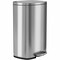 Hls Commercial 13 gal Rectangular Indoor Metal Can, Silver, Step Pedal, Stainless Steel, 17 in HLSS13RFR - alternate 1