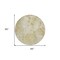 Homeroots 8' Beige Tan And Ivory Round Floral Washable Indoor Outdoor Area Rug 588530 - alternate 5