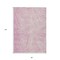 Homeroots 8' X 10' Pink And Ivory Abstract Washable Indoor Outdoor Area Rug 597043 - alternate 4
