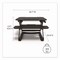 Union & Scale FlexFit Manual Adjustable Desk Converter, 26.7 x 30.8 x 5.9 to 19.6, Black UN44901-CC - alternate 4