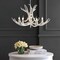 Jonathan Y Eldora 30" 5-Light Rustic Farmhouse Adjustable Resin Antler LED Chandelier, White JYL6300B - alternate 7