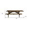 Homeroots 94" Brown Solid Wood Outdoor Picnic Table 525018 - alternate 3