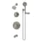 Symmons Elm Two Handle Wall Mounted Tub and Shower Trim Kit with Hand Shower (Valves Not Included) 5596STN15TRM - alternate 1