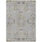 Homeroots 5' X 8' Gray Beige And Ivory Floral Washable Indoor Outdoor Area Rug 605474 - alternate 5