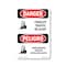 Signmission Safety Sign, OSHA Danger, 14" Height, Forklift Traffic Bilingual, D-1014-VPR-1265 OS-DS-D-1014-VPR-1265 - alternate 1
