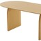 Homeroots 67" Natural Solid Wood Double Pedestal Base Oval Dining Table 712162 - alternate 2