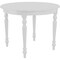 Homeroots 39" White Solid Wood Round Top Dining Table 569347 - alternate 3