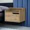 Homeroots 13" Beige Wood One Drawer Floating Nightstand 546198 - alternate 8
