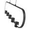 Z-Lite Saros Matte Black 5 Light Linear Chandelier 4101-42L-MB-LED - alternate 2