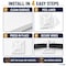 Kable Kontrol Adhesive Cable Tie Mounts, 1/2" Sq, Natural Nylon, PK100 CT281 - alternate 2