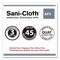 Sani Professional Sani-Cloth AF3 Germicidal Disposable Wipes, Large, 1-Ply, 8inx5in, Unscented, White, 50 Wipes, 10PK H59200 - alternate 8