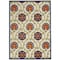 Homeroots 5' X 8' Navy Blue Beige Green Blue And Red Floral Indoor Outdoor Area Rug 546777 - alternate 1
