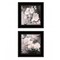 Homeroots Set Of Two Noir Roses 3 Black Framed Print Wall Art, 2PK 407920 - alternate 1