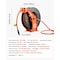 Vevor Retractable Air Hose Reel 50 FT x 3/8 Inch Air Hose Reel with Double Arm NTS-A15B - alternate 6