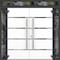 Vdomdoors Metal Double Doors Deux 1105 Gray Graphite Mirrored Glass 2 Sidelights and Top Transom Entry Modern DEUX1105DEXD-GRE-W14+72+14xH80+12-LH-I - alternate 3