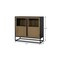 Homeroots 18in Black Iron and Metal Accent Cabinet With Two Doors 727719 - alternate 6