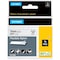 Dymo Industrial Flexible Nylon Labels, Rhyno, Black Text on White, 3/4 in (19 mm) 18489 - alternate 1