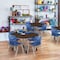 Regency Round Kee Mobile Adjustable Classroom Table W/ 4 Andy Chairs, 42 in W, 42 in L, Neo Walnut TB42RNDNWAPCGY45NV - alternate 3