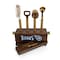 Picnic Time Family Of Brands NFL Tennessee Titans Sidecar 5-Piece Bar Tool Set, (Acacia Wood) 672-05-508-317-2 - alternate 3