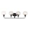 Jonathan Y Sandrine 36" 4-Light Iron/Seeded Glass Cottage Rustic LED Vanity Light, Oil Rubbed Bronze JYL7529A - alternate 8