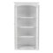 Homeroots 39" Off White Solid Wood Frame Curio Cabinet With Glass Doors 523200 - alternate 3