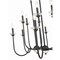 Z-Lite Allistair 12-Light Linear Chandelier, 24.5 in W, Matte Black 352-42L-MB - alternate 3