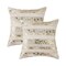 Homeroots Set of Two 18" Natural and Gold Striped Cowhide Throw Pillows with Glitter, 2PK 544636 - alternate 7