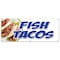 Signmission FISH TACOS BANNER SIGN fried grilled fresh tasty guacamole burrito B-72 Fish Tacos - alternate 1
