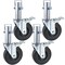 Vevor 5" Scaffolding Rubber Swivel Caster w/ Dual Lock 440LBS Capacity, 4PK 9D61-31511 - alternate 1