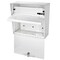 Mail Boss Metro Locking Wall-Mount Mailbox, Alpine White, 14/16-Gauge Steel 805940 - alternate 6