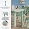 Flash Furniture Commercial Plastic Adjustable Height Activity Table-Light Gray/Sage, 26.5x21.75 YU-YCY-098-RECT-TBL-SAGE-GG - alternate 5
